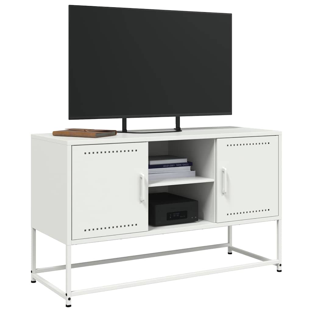 TV Cabinet White 100.5x39x60.5 cm Steel
