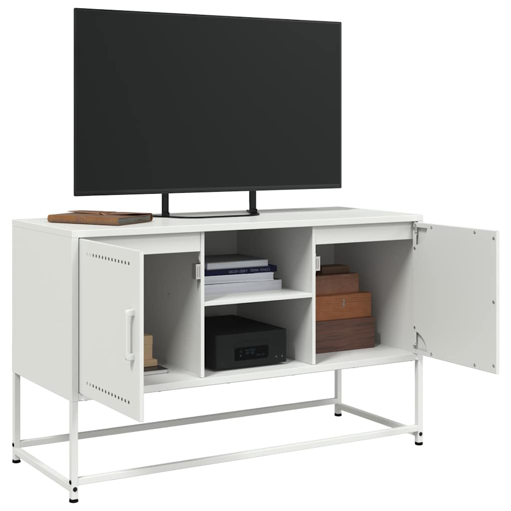 TV Cabinet White 100.5x39x60.5 cm Steel