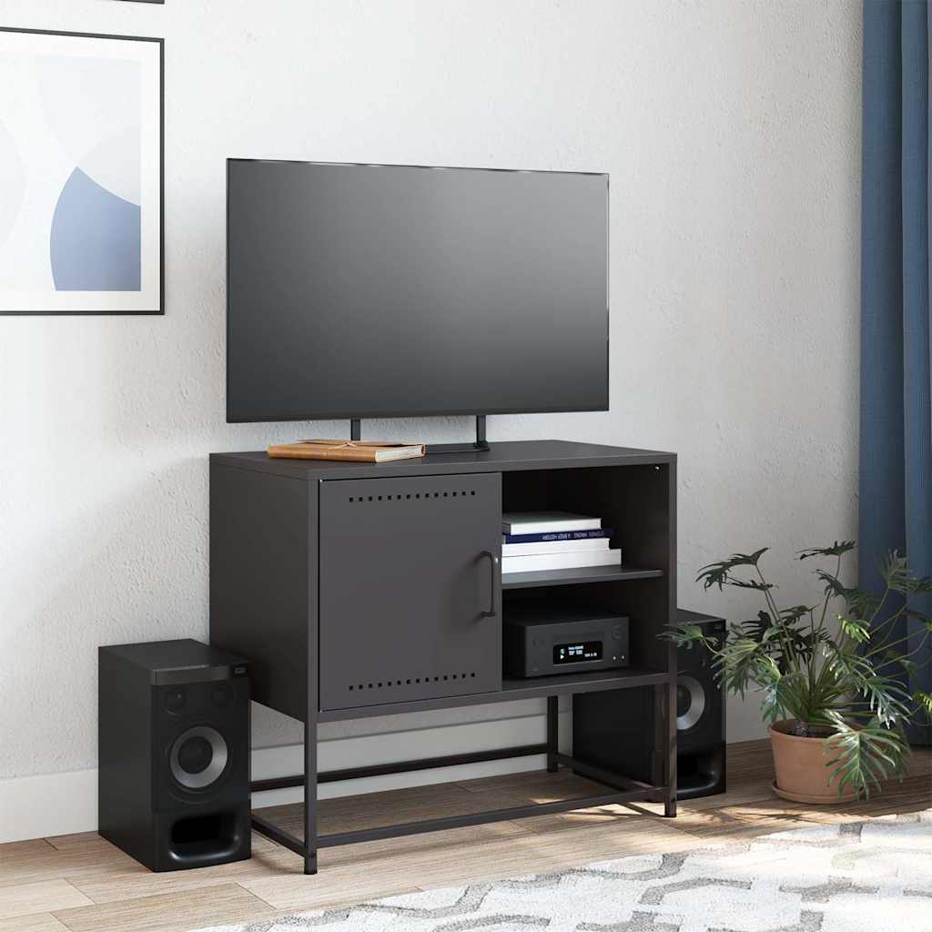 TV Cabinet Black 68x39x60.5 cm Steel