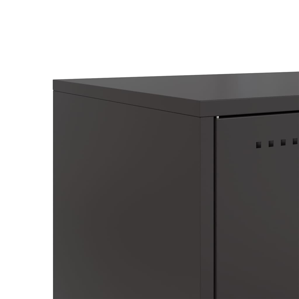 TV Cabinet Black 68x39x60.5 cm Steel