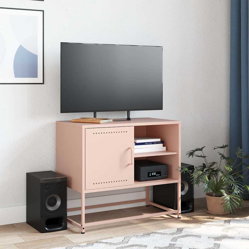TV Cabinet Pink 68x39x60.5 cm Steel