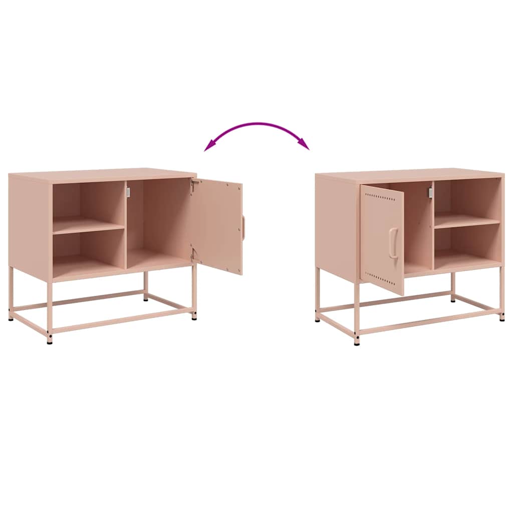 TV Cabinet Pink 68x39x60.5 cm Steel