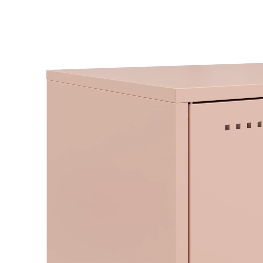 TV Cabinet Pink 68x39x60.5 cm Steel