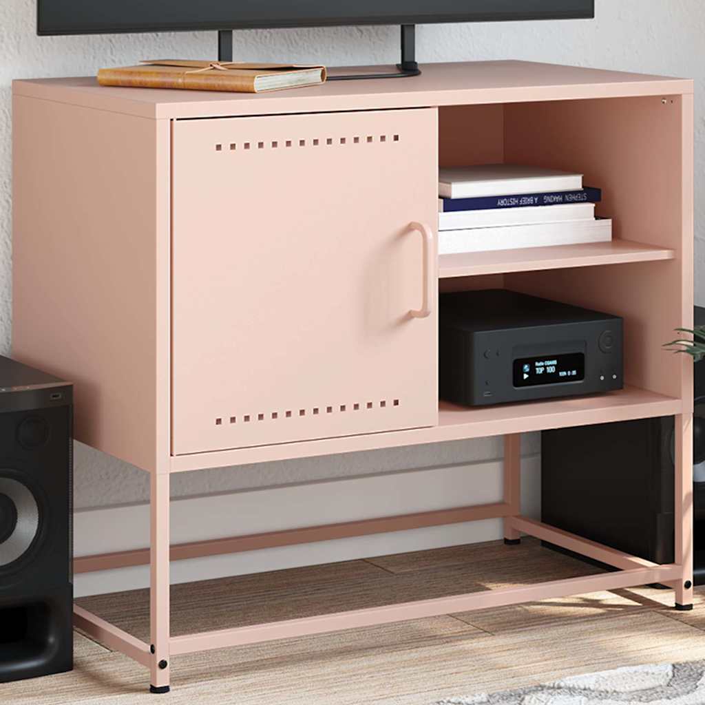 TV Cabinet Pink 68x39x60.5 cm Steel