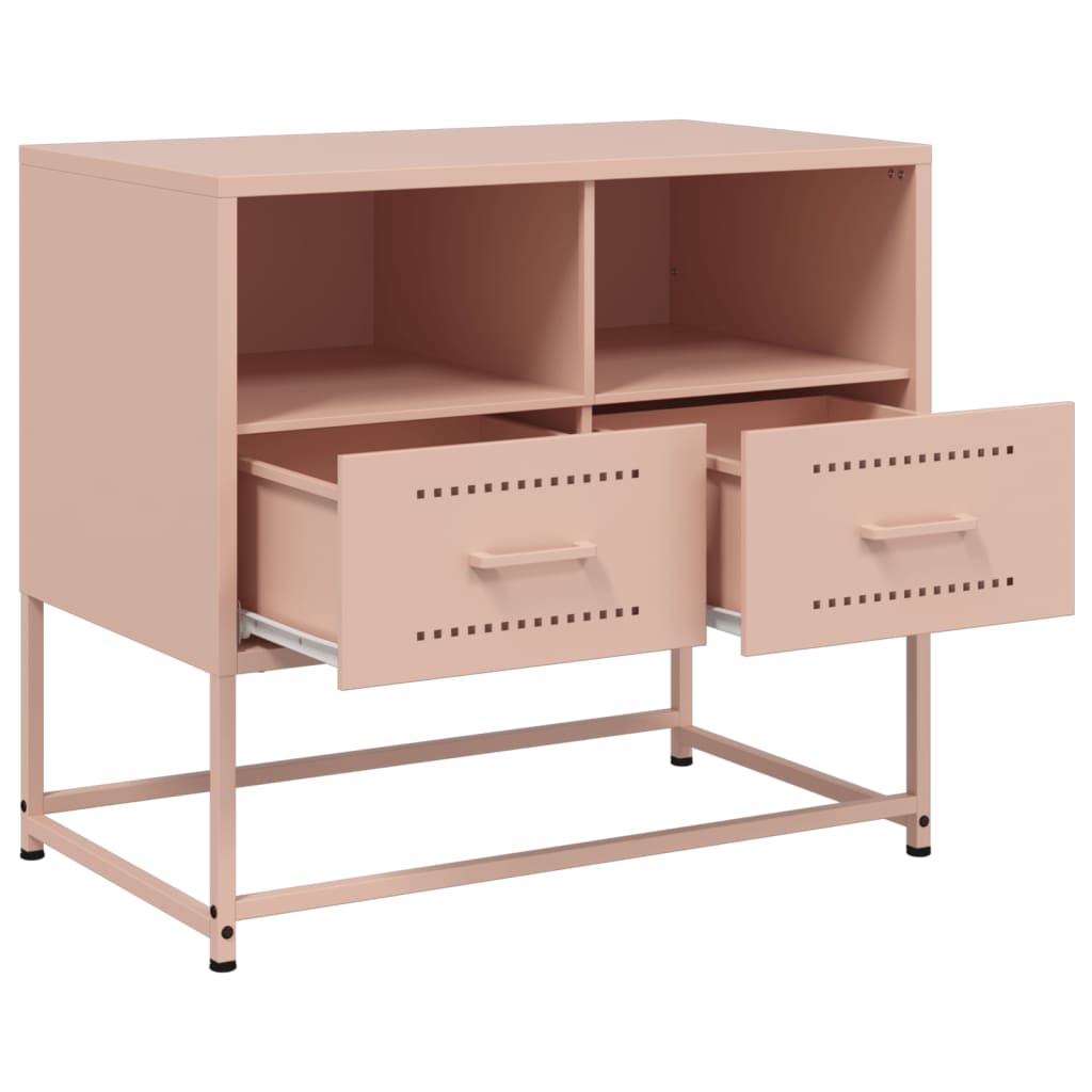 TV Cabinet Pink 68x39x60.5 cm Steel