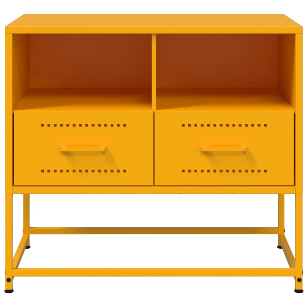 TV Cabinet Mustard Yellow 68x39x60.5 cm Steel