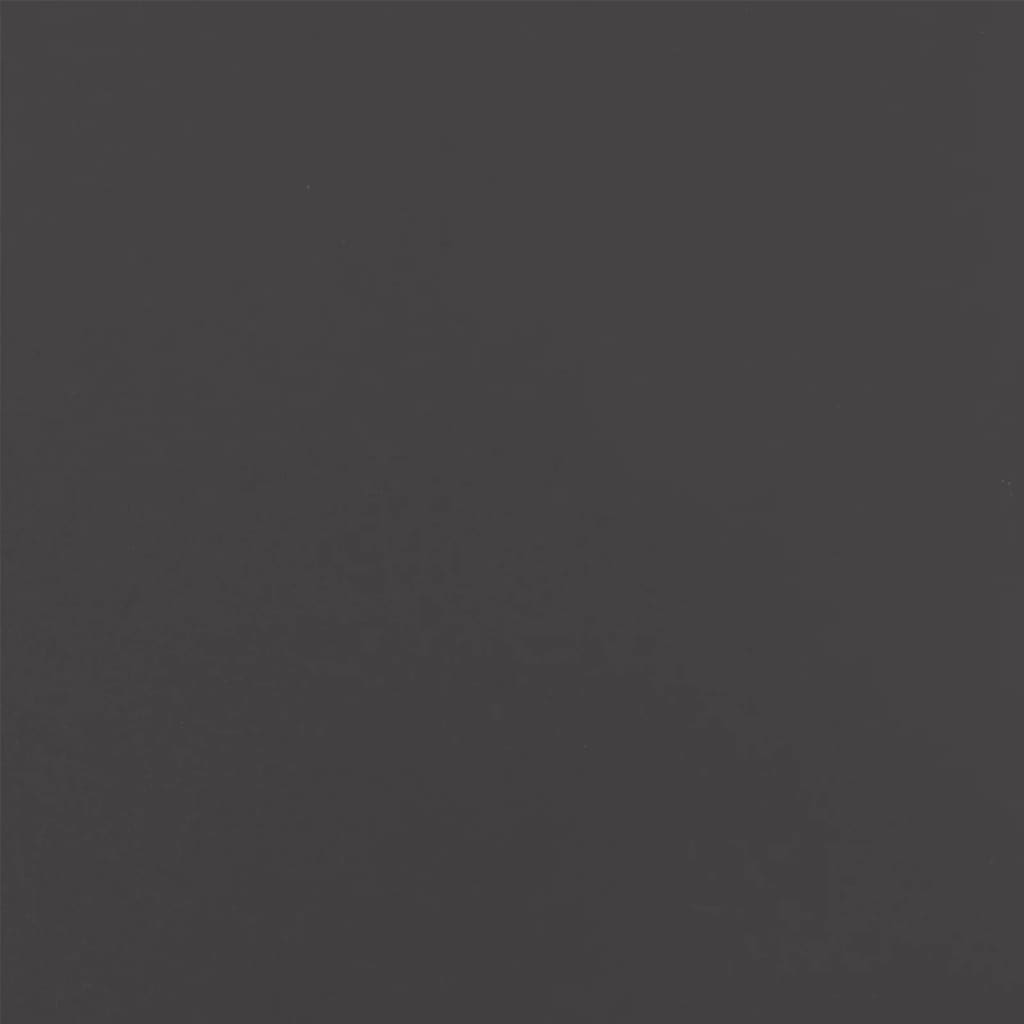 Sleek Black Steel Bedside Cabinets - Set of 2 (36x39x60.5 cm)