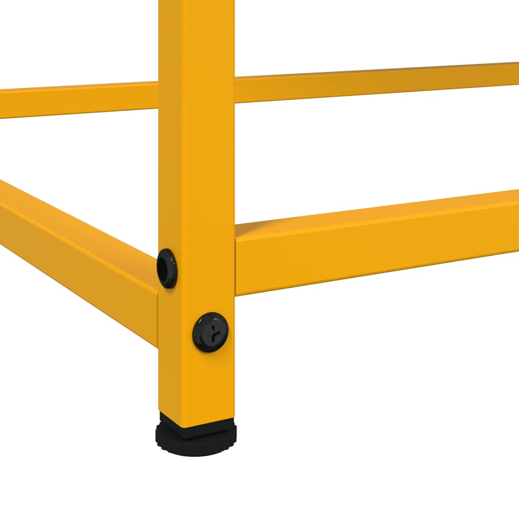 Mustard Yellow Steel Sideboard - 100.5x39x107 cm, Stylish Storage