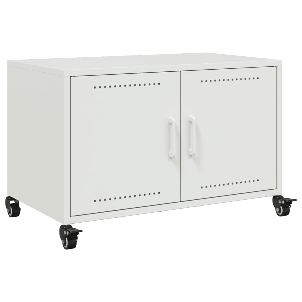 TV Cabinet White 68x39x43.5 cm Steel
