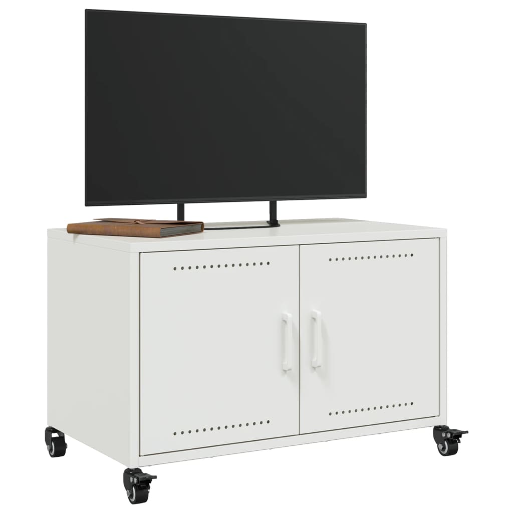 TV Cabinet White 68x39x43.5 cm Steel