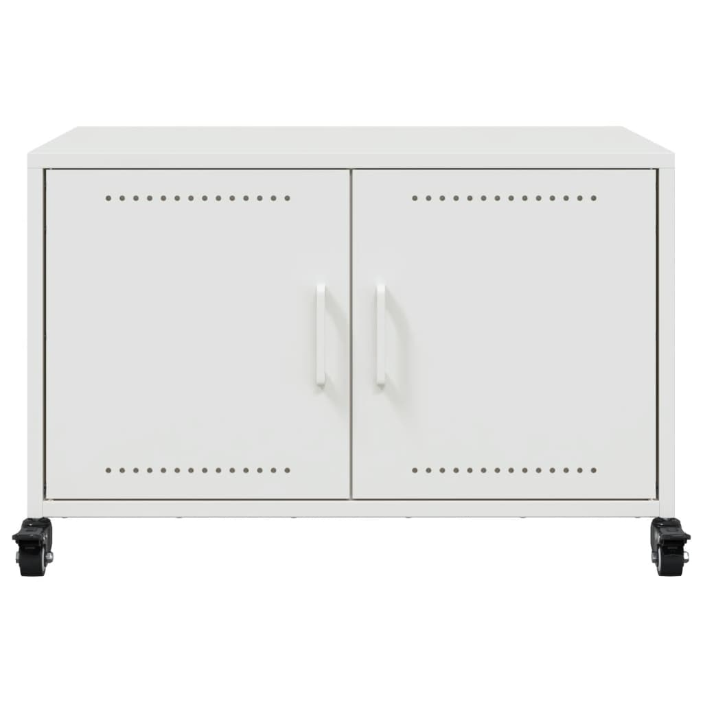 TV Cabinet White 68x39x43.5 cm Steel