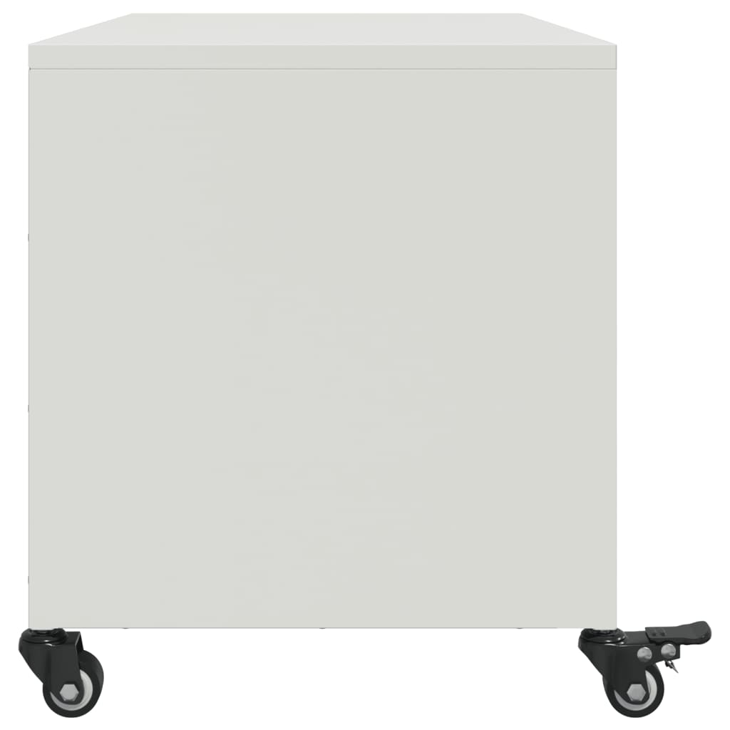 TV Cabinet White 68x39x43.5 cm Steel
