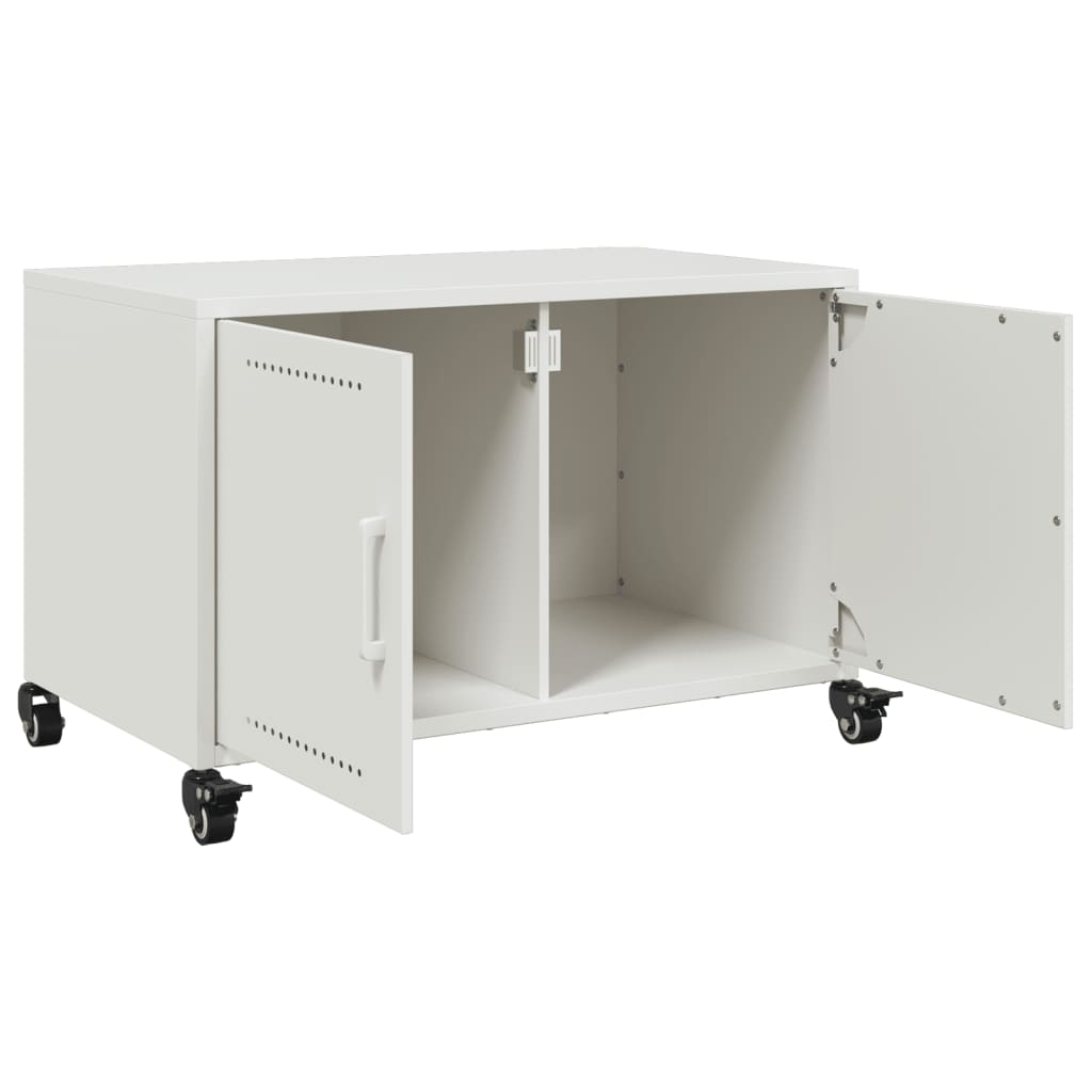 TV Cabinet White 68x39x43.5 cm Steel