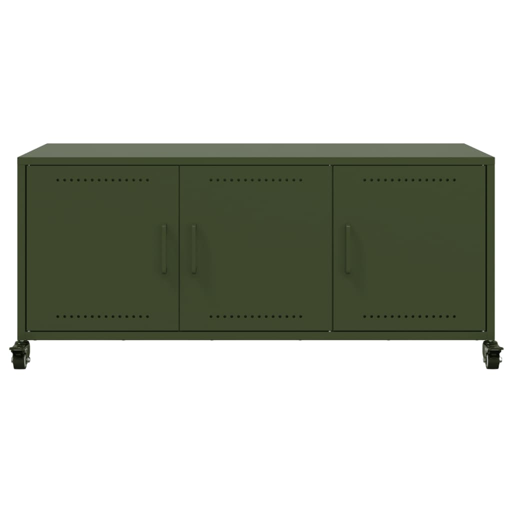 TV Cabinet Olive Green 100.5x39x43.5 cm Steel