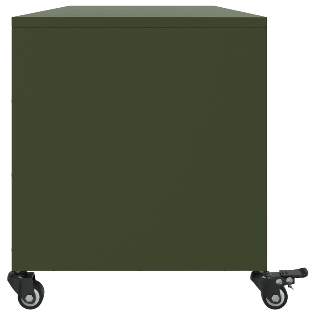 TV Cabinet Olive Green 100.5x39x43.5 cm Steel