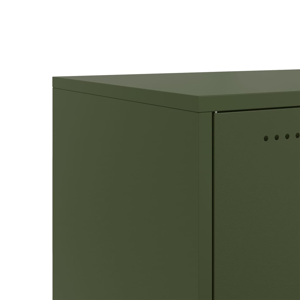 TV Cabinet Olive Green 100.5x39x43.5 cm Steel
