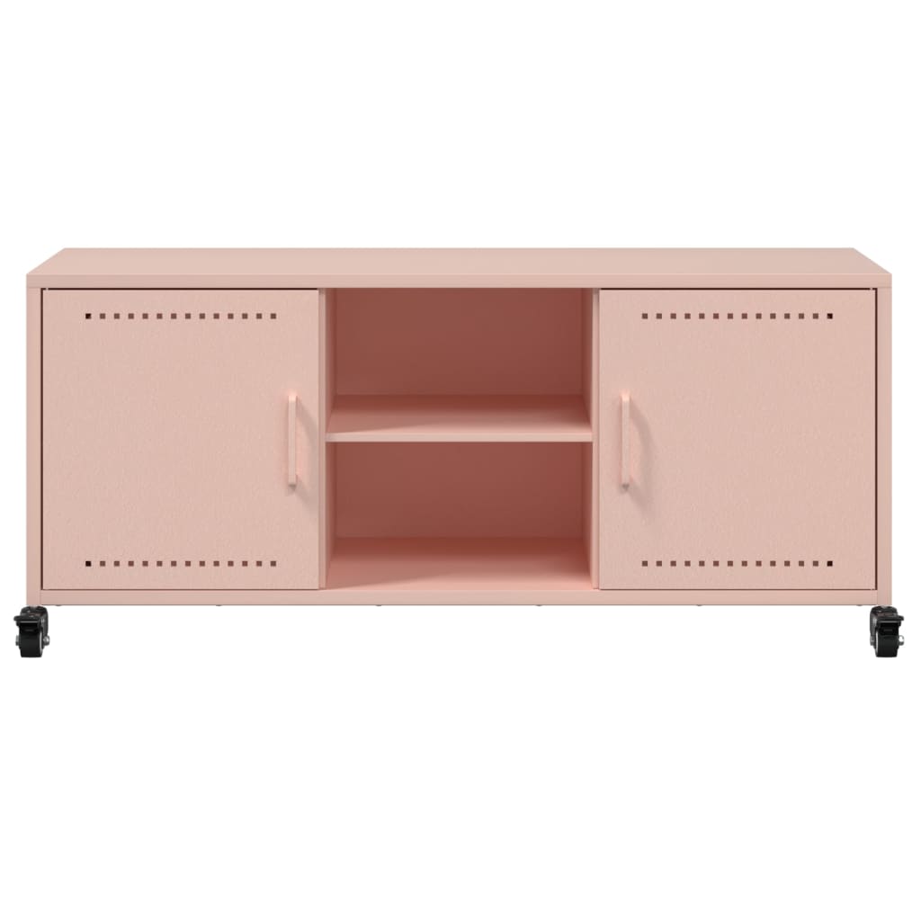 TV Cabinet Pink 100.5x39x43.5 cm Steel