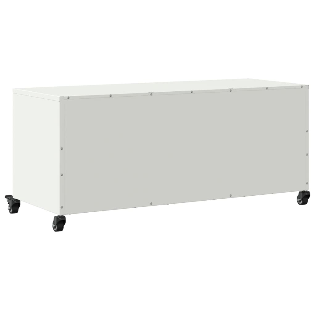 TV Cabinet White 100.5x39x43.5 cm Steel