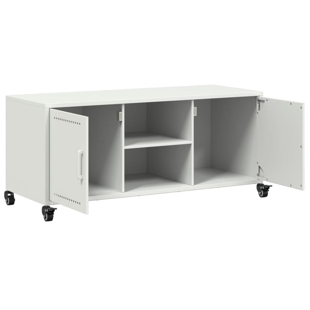 TV Cabinet White 100.5x39x43.5 cm Steel