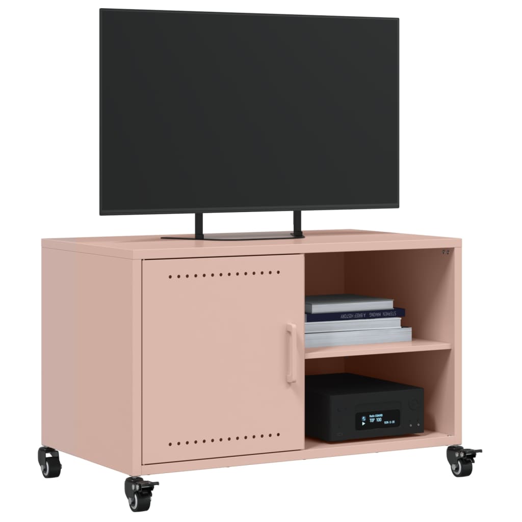 TV Cabinet Pink 68x39x43.5 cm Steel