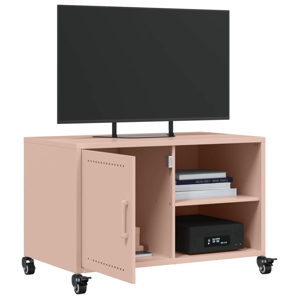 TV Cabinet Pink 68x39x43.5 cm Steel