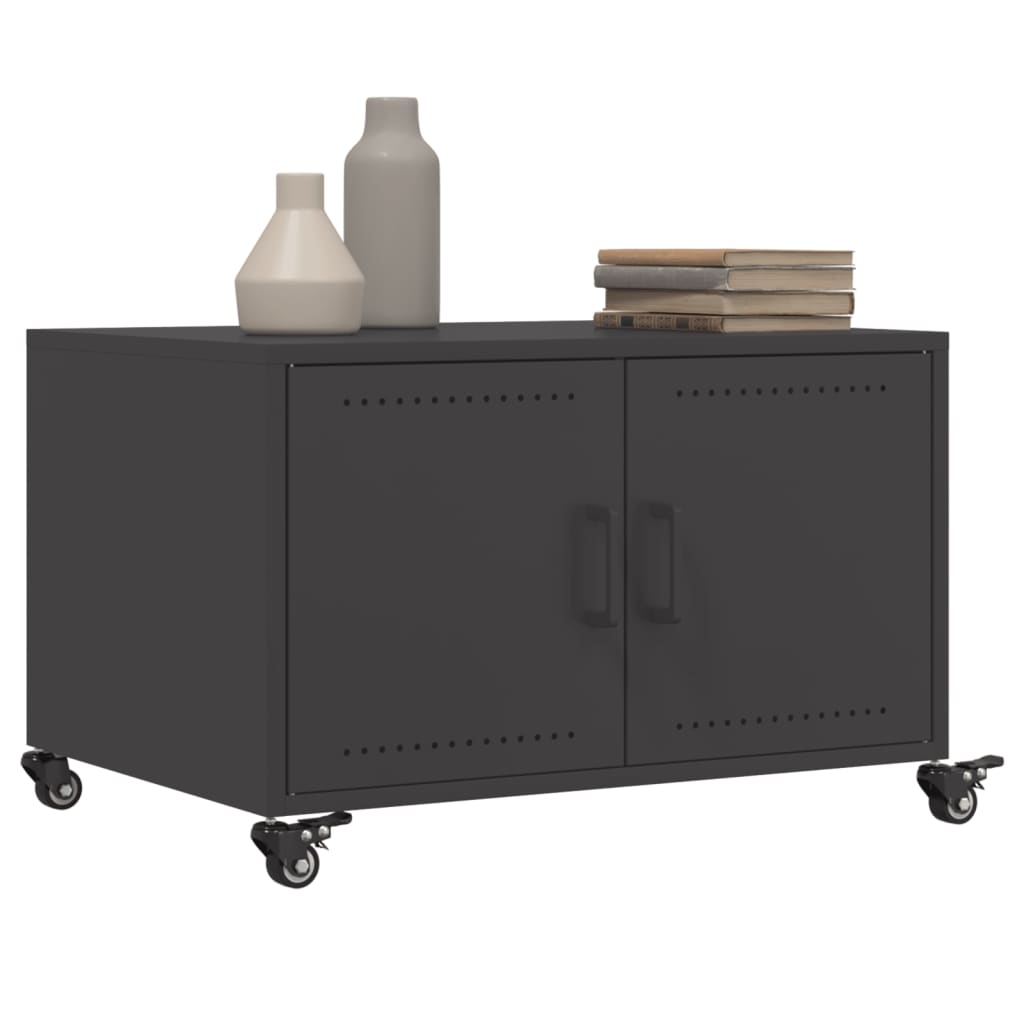 Coffee Table Black 68x50x43.5 cm Steel