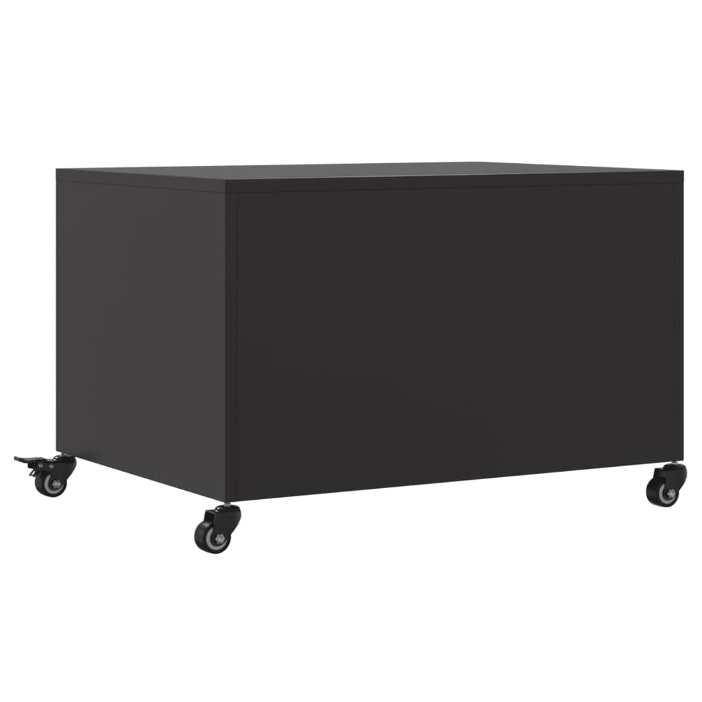 Coffee Table Black 68x50x43.5 cm Steel