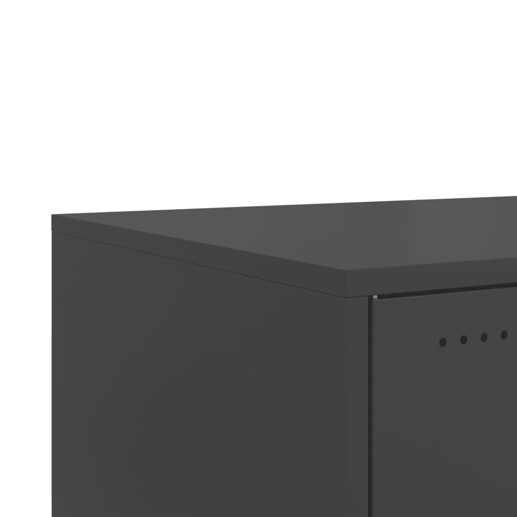 Coffee Table Black 68x50x43.5 cm Steel