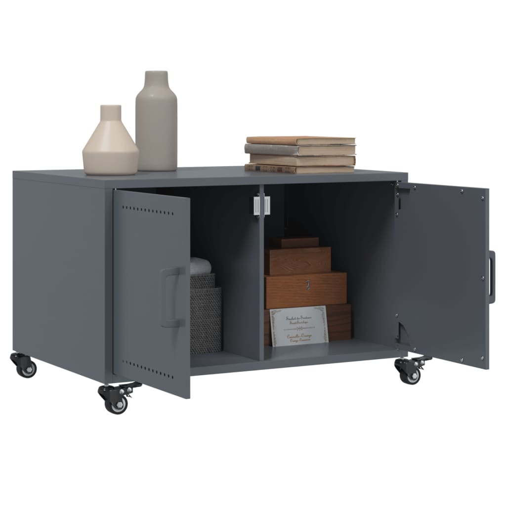 Coffee Table Anthracite 68x50x43.5 cm Steel