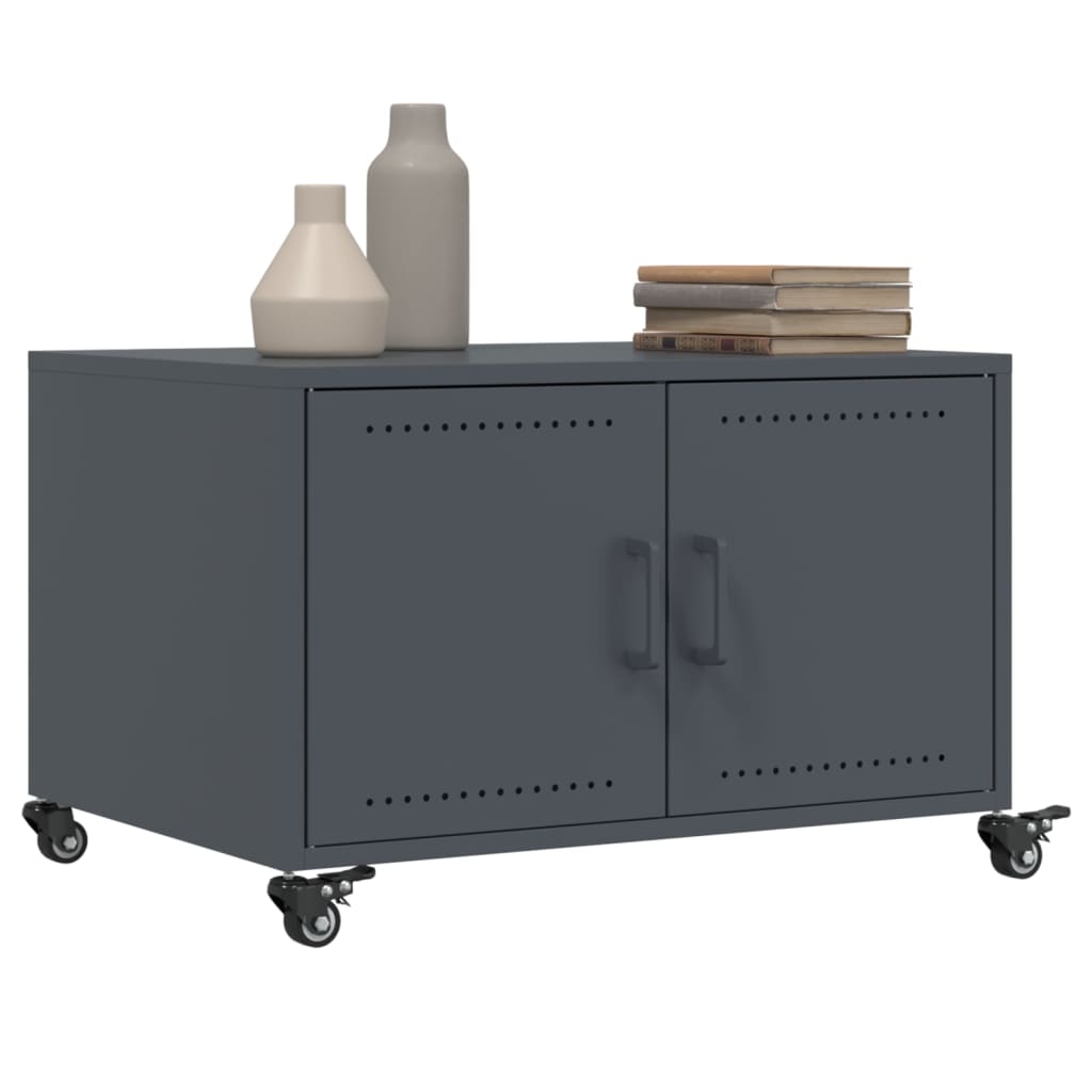 Coffee Table Anthracite 68x50x43.5 cm Steel
