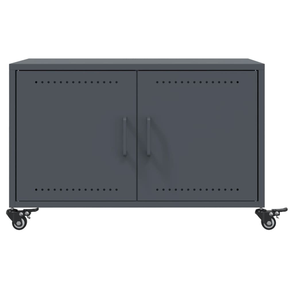 Coffee Table Anthracite 68x50x43.5 cm Steel