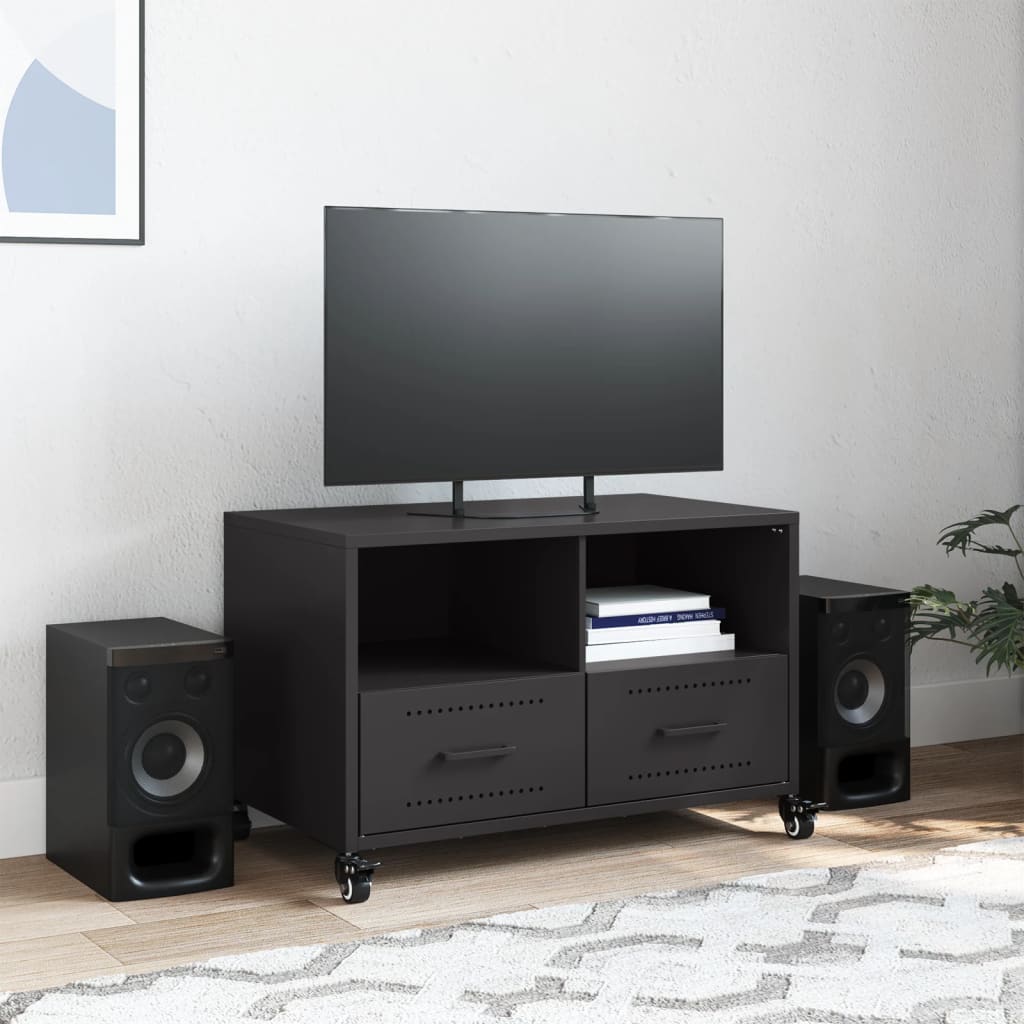 TV Cabinet Black 68x39x43.5 cm Steel