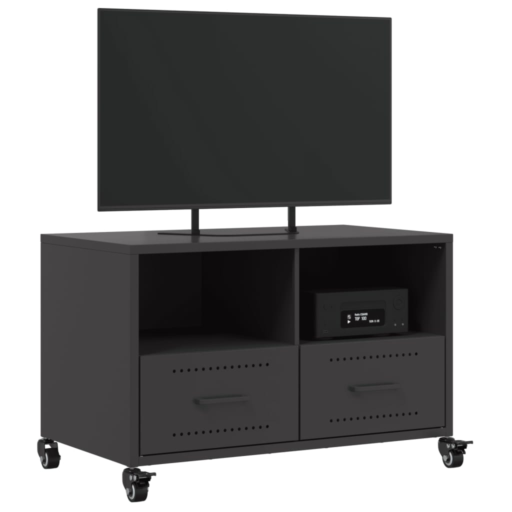 TV Cabinet Black 68x39x43.5 cm Steel
