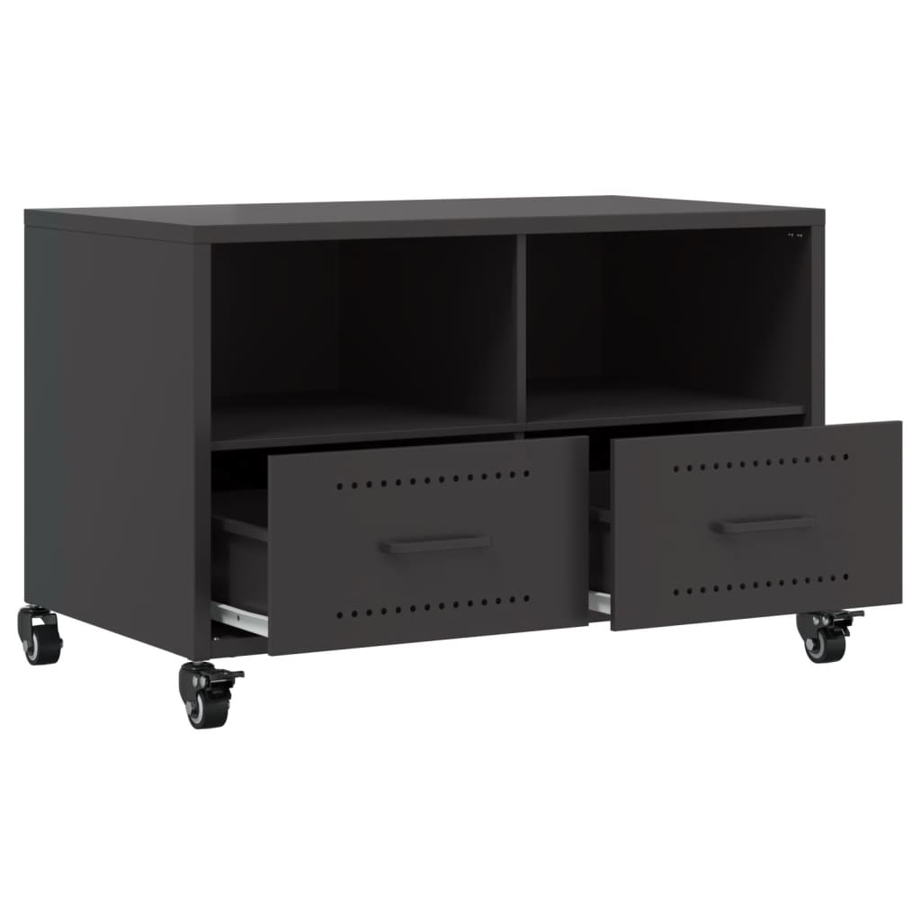 TV Cabinet Black 68x39x43.5 cm Steel
