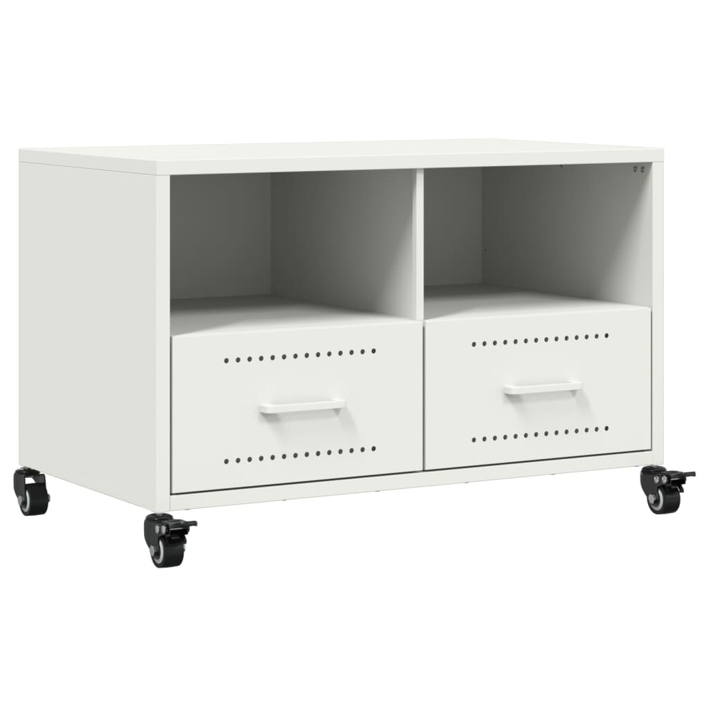 TV Cabinet White 68x39x43.5 cm Steel