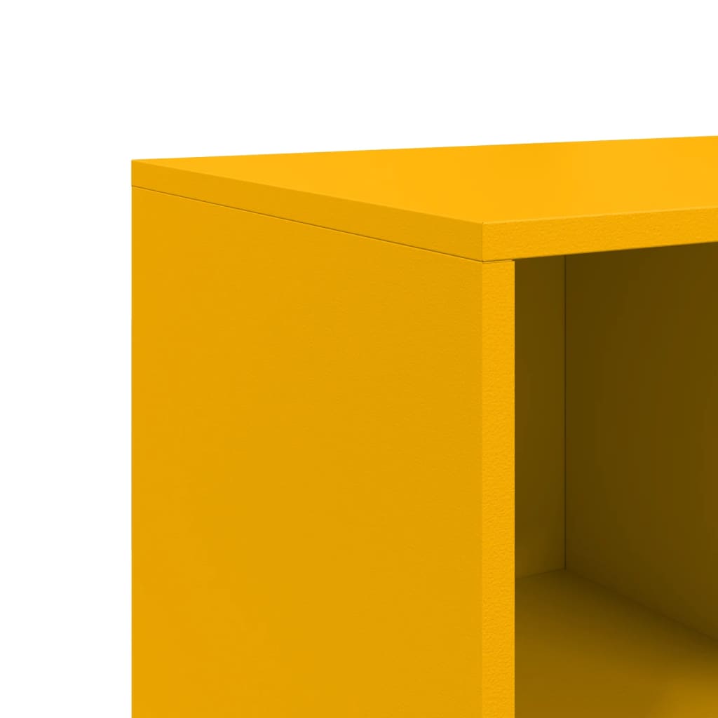 Mustard Yellow Steel Sideboard 100.5x39x72 cm