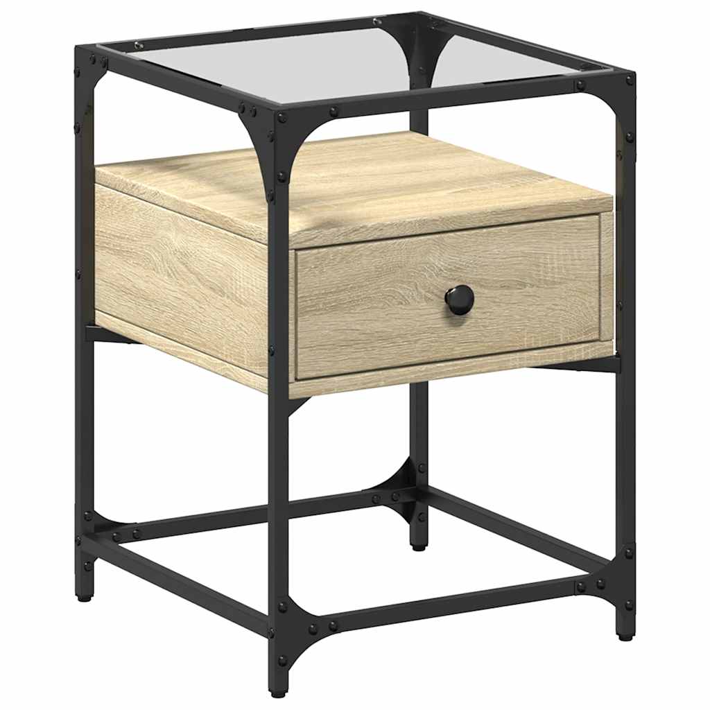 Sonoma Oak Bedside Cabinet 40x40x55 cm - Engineered Wood