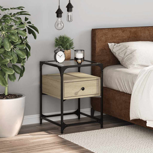 Sonoma Oak Bedside Cabinet 40x40x55 cm - Engineered Wood
