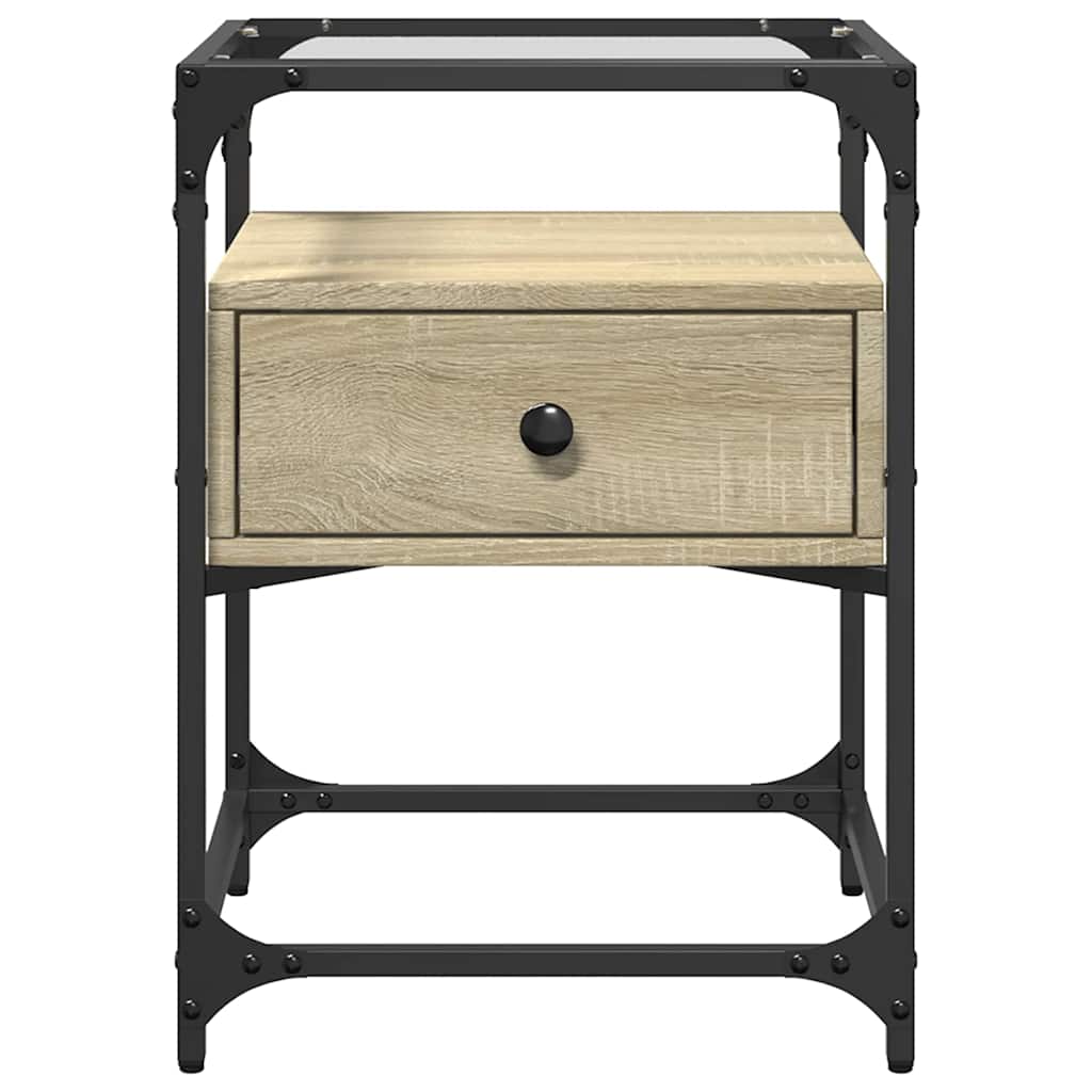 Sonoma Oak Bedside Cabinets Set, 2 pcs, 40x40x55 cm, Engineered Wood