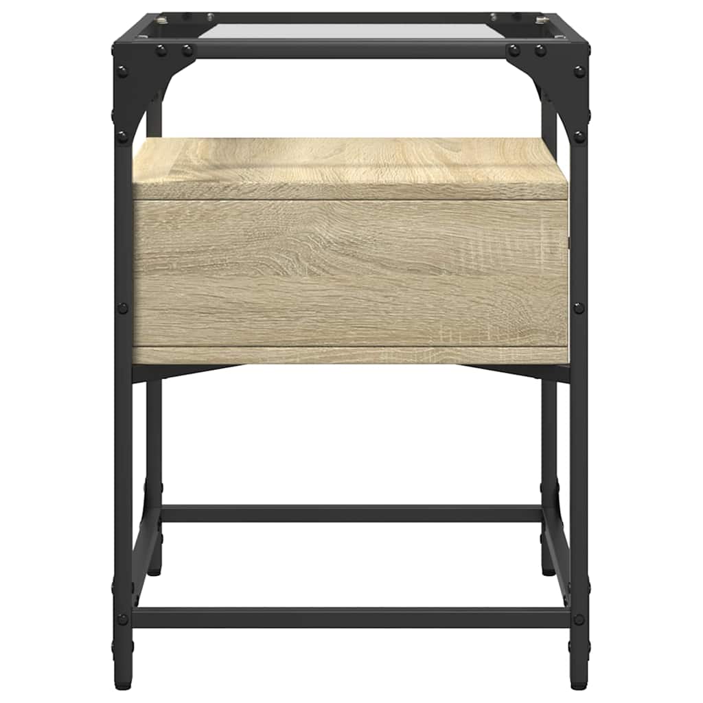 Sonoma Oak Bedside Cabinets Set, 2 pcs, 40x40x55 cm, Engineered Wood