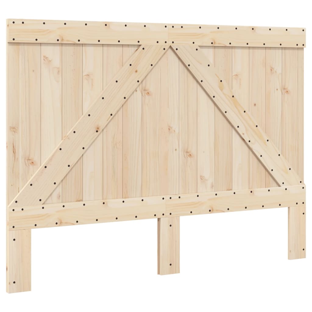 Bed Frame without Mattress Grey 140x200 cm Solid Wood Pine
