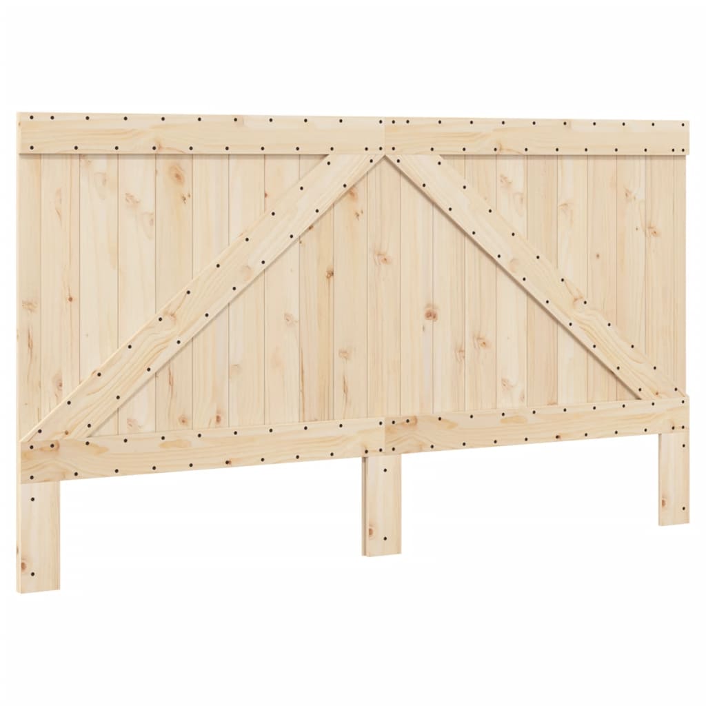 Bed Frame without Mattress  Grey 200x200 cm Solid Wood Pine