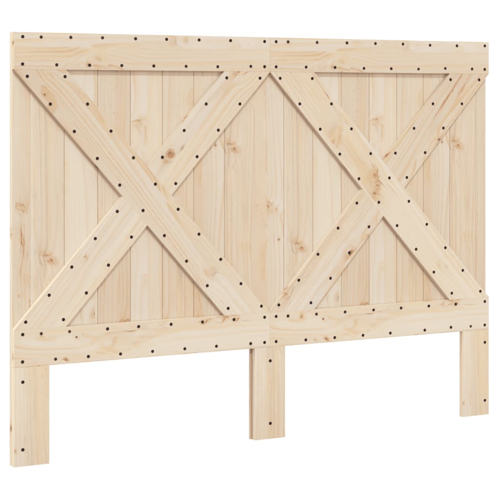 Bed Frame without Mattress Grey 140x200 cm Solid Wood Pine