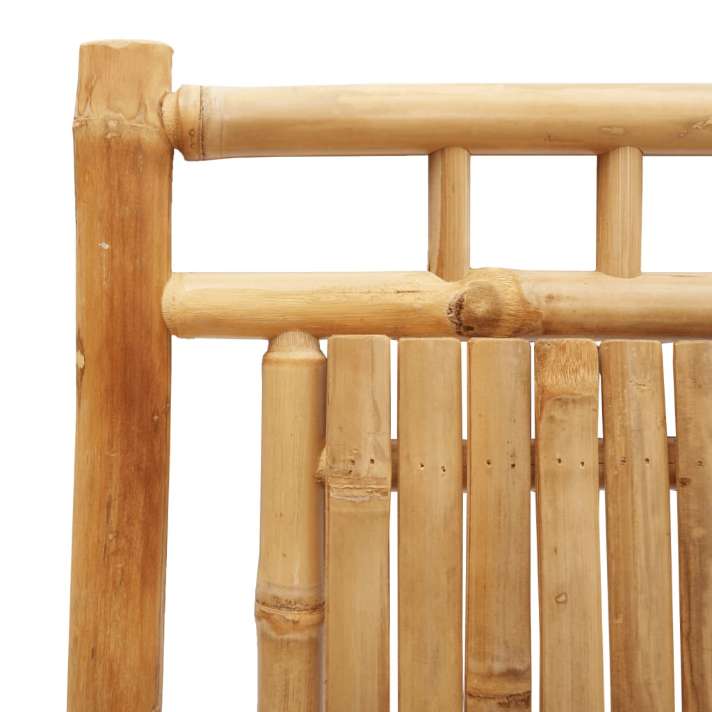 Bamboo Folding Garden Chairs Set of 2 - 46x66x99 cm