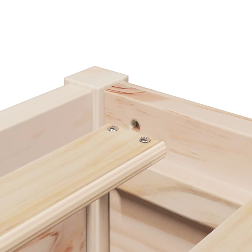 Solid Pine Wood Bed Frame 75x190 cm – Small Single, No Mattress