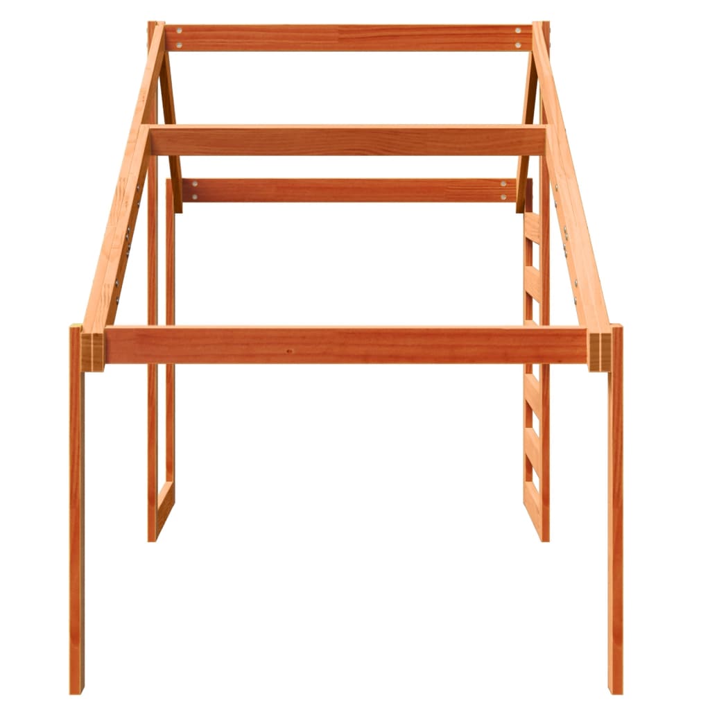 Solid Pine Kids' Bed Roof in Wax Brown - 188x82x113 cm