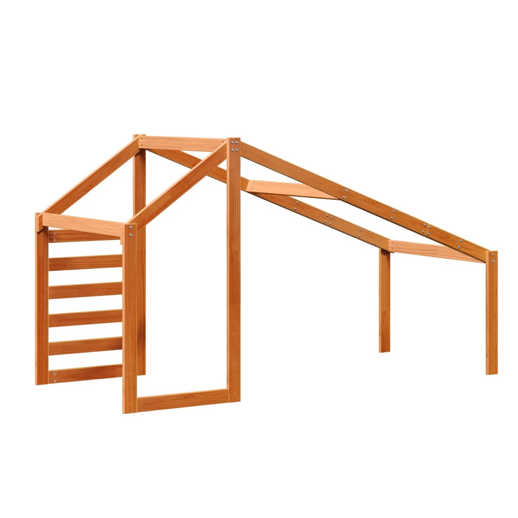 Solid Pine Kids' Bed Roof in Wax Brown - 188x82x113 cm
