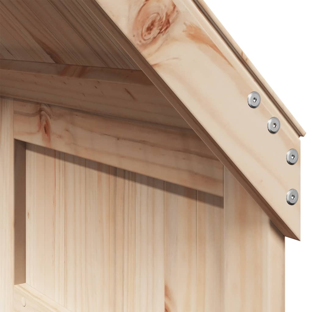 Solid Pine Kids' Bed with Roof - 60x89x134.5 cm