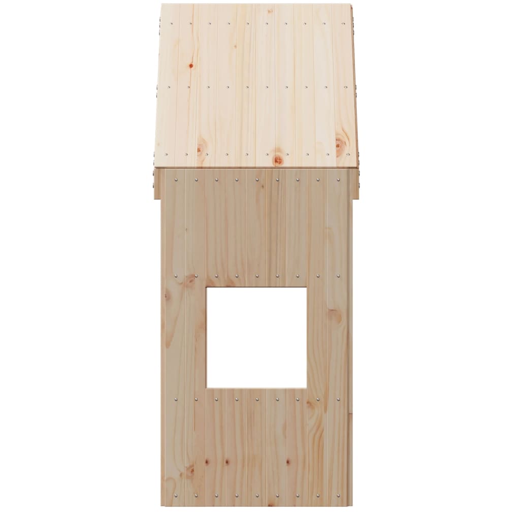 Rustic Solid Pine Kids' Bed Roof 55x84x132 cm - Cozy and Durable