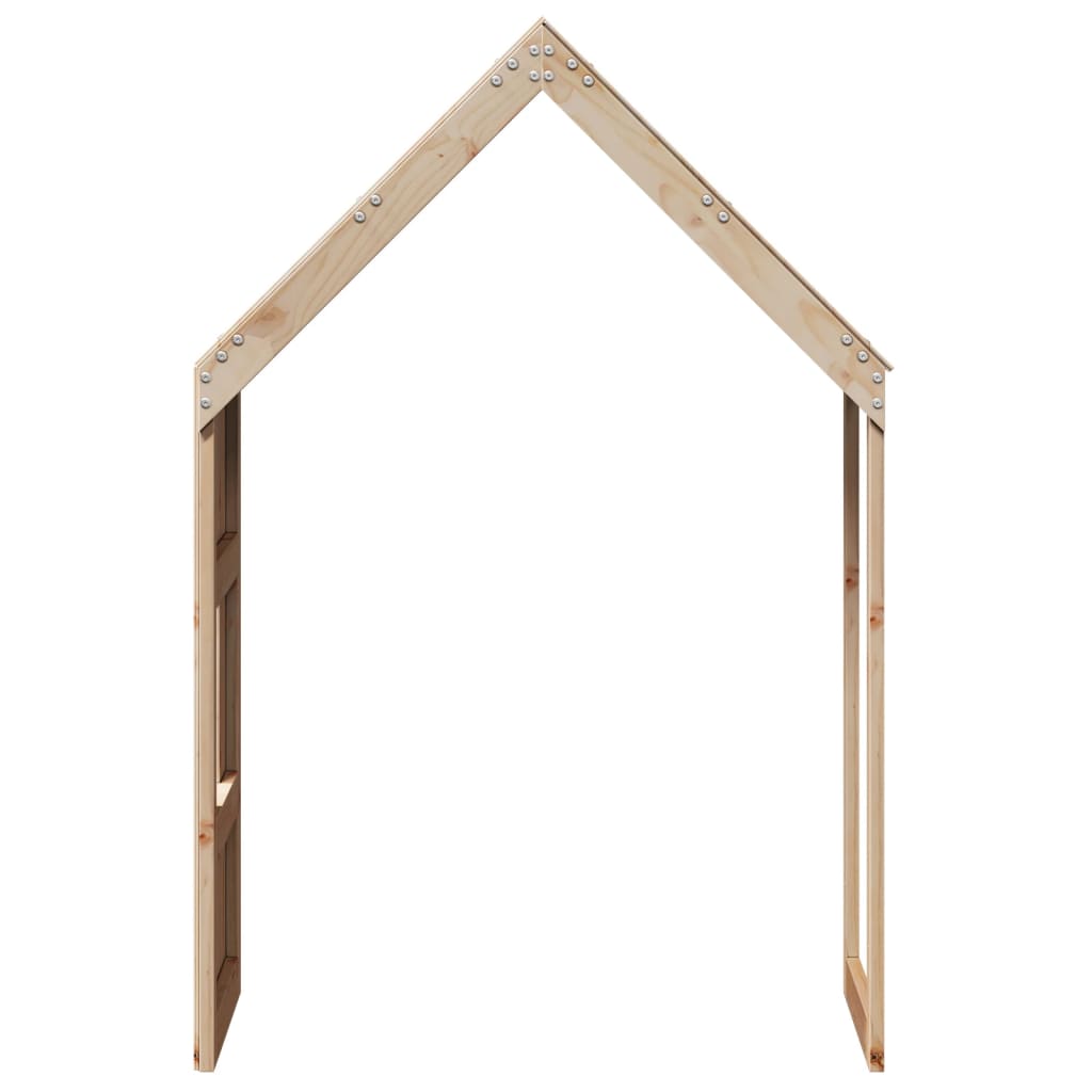 Rustic Solid Pine Kids' Bed Roof 55x84x132 cm - Cozy and Durable